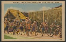 Indian scene, "The lost colony" historical drama, Roanoke Island, North Carolina